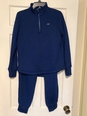 Vineyard Vines Saltwater Quarter Zip Pullover & Jogger Set Super Soft